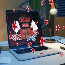 Boom City live blackjack table interface on mobile with dealer visible, betting buttons, and player chat panel